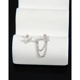 925 Silver Star Asymmetric Earrings for Women