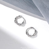 925 Silver Huggie Earrings for Women Fine Statement Jewelry
