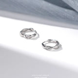 925 Silver Huggie Earrings for Women Fine Statement Jewelry