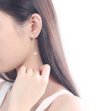 925 Silver People Shell Pearl Earrings