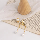 925 Silver People Shell Pearl Earrings