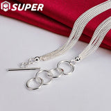 925 Silver Bead Ball Grapes Necklace 18 Inches