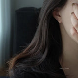925 Silver Small Stud Earring 18k Plated Girl Gift Jewelry