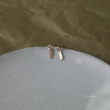 925 Silver Small Stud Earring 18k Plated Girl Gift Jewelry