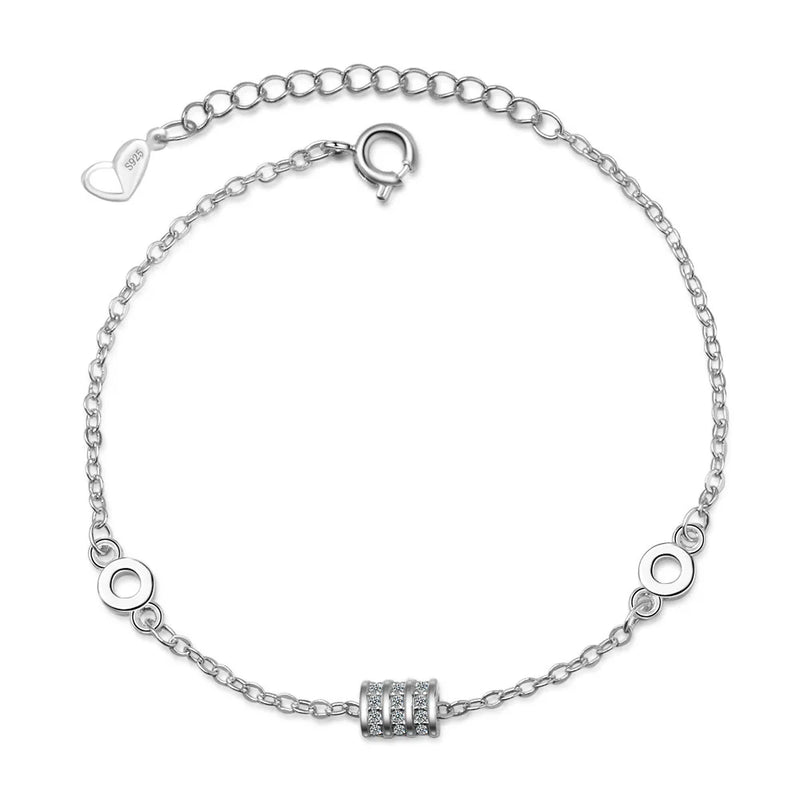 925 Silver Women's Waist Bracelet Fine Jewelry