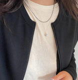 925 Silver Smile Necklace Clavicle Chain Pendants Women Gift Jewelry