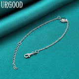 925 Silver Smiling Face Chain Bracelet for Party Wedding
