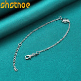 925 Silver Smiling Face Pendant Bracelet for Women