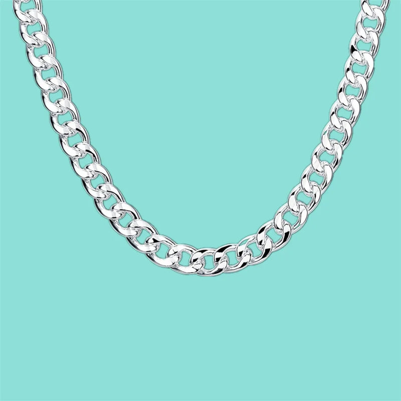 925 Silver Matte Beads Necklace Multi-line Chain Wedding Jewelry