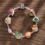 925 Silver Snack Drinks Milk Charm Bead for European Bracelet DIY