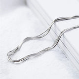 925 Silver Snake Bone Bracelet Multilayer Three Rings Snake Bone