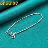 925 Silver Snake Bone Chain Bracelet Women Party Engagement Gift