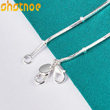 925 Silver Snake Bone Chain Bracelet Women Party Engagement Gift