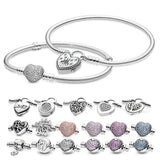 925 Silver Snake Bracelet Lockpad Castle Charm DIY Charm Bracelet