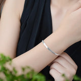 925 Sterling Silver Snake Bracelet Anklet Fine Jewelry For Woman Gift