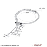 925 Silver Snake Chain Star Bracelet for Women Party Engagement Wedding Gift