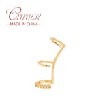 925 Silver Snake Clip Earrings Left Earcuff Plata 925 Jewelry