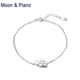 925 Silver Snow Sparkling Chain Bracelet for Ladies