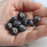 925 Silver Snowflake Charm Bead for Bracelet