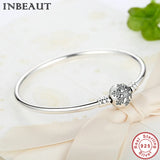 925 Silver Snowflake Bracelet for Women Unique DIY Charms