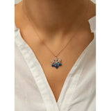 925 Silver Snowflake Pendant Ladies Chain Necklace Gift for Women