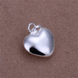 925 Sterling Silver Solid Charm Necklace Women's Jewelry