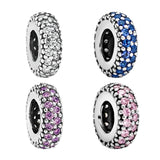 925 Sterling Silver Spacer Charms Beads for Bracelets DIY Jewelry Making