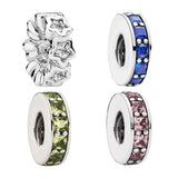 925 Sterling Silver Spacer Charms Beads for Bracelets DIY Jewelry Making