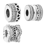 925 Sterling Silver Spacer Charms Beads For Bracelets - DIY Jewelry Making