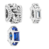 925 Sterling Silver Spacer Charms Beads For Bracelets - DIY Jewelry Making