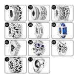 925 Sterling Silver Spacer Charms Beads For Bracelets - DIY Jewelry Making