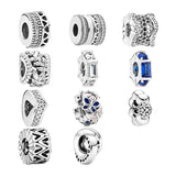 925 Sterling Silver Spacer Charms Beads For Bracelets - DIY Jewelry Making
