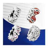 925 Silver Spacer Charms for Bracelets DIY Jewelry