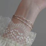 925 Silver Sparkling Chain Bracelet for Women