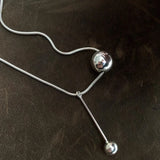 925 Silver Sparkling Ball Choker Necklace for Women