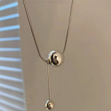 925 Silver Sparkling Ball Choker Necklace for Women