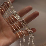 925 Silver Choker Necklace Sparkle