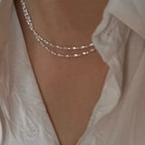 925 Silver Choker Necklace Sparkle