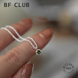 925 Silver Sparkling Choker Necklace Zircon Fine Jewelry