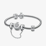925 Silver Crown O Chain Bracelet for Women Birthday
