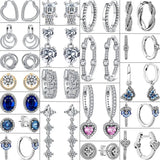 925 Silver Sparkling Earrings Pav? Zircon Sweet Stud Earrings For Women