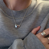 925 Silver Sparkling Zircon Choker Necklace For Women
