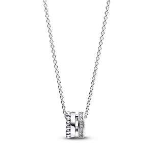 925 Silver Sparkling Cluster Drop Necklace for Women Birthday Year