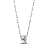 925 Silver Sparkling Cluster Drop Necklace for Women Birthday Year