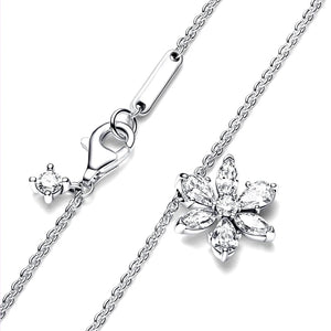 925 Sterling Silver Herbarium Cluster Necklace for Women