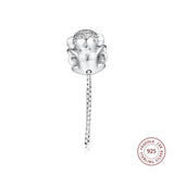 925 Silver Monkey Animal Beads for Bracelet DIY Jewelry Making