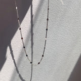 925 Silver Sparkling Necklace Disc Clavicle Chain Multifunctional Jewelry