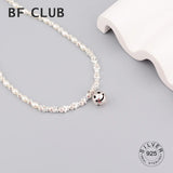 925 Silver Pearl Choker Smile Face Necklace Fine Jewelry