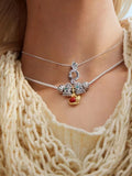925 Silver Red Zircon Dragon Ring for Parties