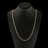 925 Silver 2MM Flat Clavicle Chains 18K Necklace Wedding Christmas 40-75CM
